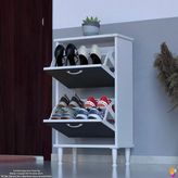 Modilayn Umay Kapı Önü 52X 90X 26 Cm’ Lik 2 Düşer Kapak 4 Göz Bölmeli Ayakkabılık
