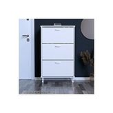 Modilayn Varbi Antre Hol 52 X 119 X 25,5 Cm’lik 3 Düşer Kapak 6 Göz Bölmeli Ayakkabılık Beyaz