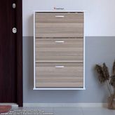 Modilayn VARBİ Asma Antre 72x115 x26 cm’lik 3 Düşer Kapak 6 Göz Bölmeli Ayakkabılık