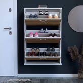 Modilayn VARBİ Asma Antre Hol 72 x 115 x 26 cm’ lik 3 Düşer Kapak 6 Göz Bölmeli Ayakkabılık