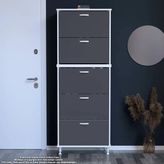 Modilayn Varbi Umay' 2 Li Antre Hol 72X 205X 26 Cm’ Lik 5 Düşer Kapak 10 Göz Raflı Ayakkabılık