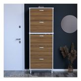 Modilayn Varbi Umay' 2 Li Antre Hol 72X205x26 Cm’ Lik 5 Düşer Kapak Göz 10 Raflı Ayakkabılık
