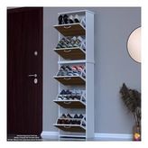 Modilayn Verve Antre 52X194x26 Cm Lik 5 Düşer Kapak 10 Göz Bölmeli Ayakkabılık