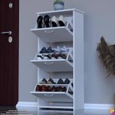 Modilayn West Antre 52 X116x26 Cm’ Lik 3 Düşer Kapak 6 Göz Bölmeli Ayakkabılık