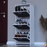 Modilayn West Antre 52X116X 26 Cm’ Lik 3 Düşer Kapak 6 Göz Bölmeli Ayakkabılık - Renkli