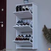 Modilayn West Asma Antre 52X116x 26 Cm’ Lik 3 Düşer Kapak 6 Göz Bölmeli Ayakkabılık