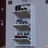 Modilayn West Asma Kapı Önü 52X116x 26 Cm’lik 3 Düşer Kapak 6 Göz Bölmeli Ayakkabılık