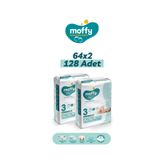 Moffy No:3 Midi 128 Adet Bebek Bezi