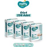 Moffy No:3 Midi 256 Adet Bebek Bezi