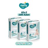Moffy No:4 Maxi 180 Adet Bebek Bezi