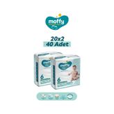 Moffy No:6 XLarge 40 Adet Bebek Bezi