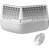 Mofii Mofıı Bomı Ergonomik Kablosuz Klavye Mouse Seti Bilek Destekli Split Klavye Dikey Mouse 2.4g