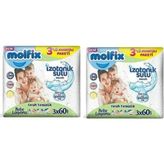 Molfix Losyonlu 3x60'lı 2 Adet Bebek Islak Mendili