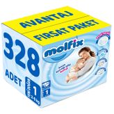 Molfix No:1 Yenidoğan 328 Adet Bebek Bezi
