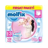 Molfix No:3 Midi 128 Adet Külot Bebek Bezi