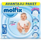 Molfix No:3 Midi 324 Adet Bebek Bezi