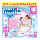 Molfix No:4 Maxi 112 Adet Külot Bebek Bezi