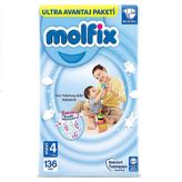 Molfix No:4 Maxi 136 Adet Bebek Bezi