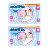 Molfix No:4 Maxi 272 Adet Külot Bebek Bezi
