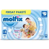 Molfix No:4 Maxi 60 Adet Bebek Bezi
