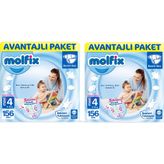 Molfix No:4+ Maxi Plus 312 Adet Bebek Bezi