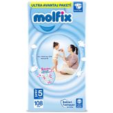 Molfix No:5 Junior 108 Adet Bebek Bezi