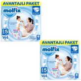 Molfix No:5 Junior 288 Adet Bebek Bezi
