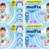 Molfix No:5 Junior 400 Adet Bebek Bezi
