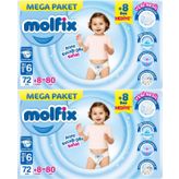 Molfix No:6 XLarge 160 Adet Bebek Bezi