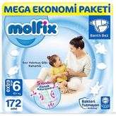 Molfix No:6 XLarge 172 Adet Bebek Bezi