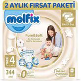 Molfix Pure&Soft No:4 Maxi 344 Adet Bebek Bezi