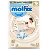 Molfix Pure&Soft No:5 Junior 66 Adet Bebek Bezi