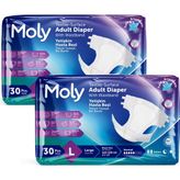 Moly Bel Bantlı Large 60 Adet Hasta Bezi