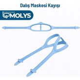 Molys Dalış Maskesi Kayışı - Açık Mavi