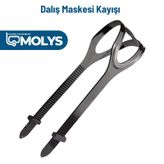 Molys Dalış Maskesi Kayışı - Siyah