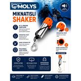 MOLYS Dalış Shaker (Çıngırak) Mıknatıslı Turuncu Paslanmaz Çelik