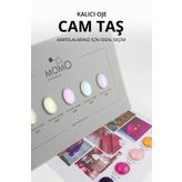 Momo Professional Cam Taş Oval Hafif Bombeli