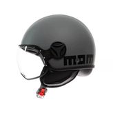 Momodesign Fgtr Classic Mono Matt Grey Black Açık Kask