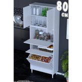 Mona 80 cm Tam Kapaklı 2 Göz Sepetli Çok Amaçlı Mutfak Banyo Kirli Çamaşır Dolabı Oyuncak Dolabı