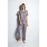 Monamise 19161 Gri Kadın Pijama Takım