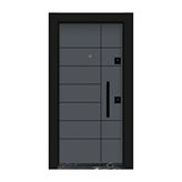 Mono Çelik Kapı Kapı , Mn-1806-s Daire Kapısı Çelik Kapı Siyah