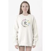 Monogatari Anime Apparitions Beyaz Kadın 2ip Sweatshirt