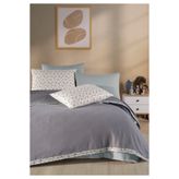 Monolisse %100 Pamuk Olivia Biyeli Koyu Gri Tek Kişilik Pike Set 160 x 230 cm