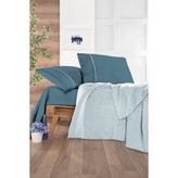 Monolisse Cozy Pike Takımı Tek Kişilik Koyu Indigo 160*230 cm - Koyu İndigo