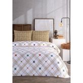 Monolisse Soren Tek Kişilik Pike Takımı 160X230 cm Harmony Hardal Mavi - Hardal - Mavi
