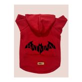 monopetz Kapişonlu Sweatshirt Köpek ve Kedi Kıyafeti - Kırmızı Batman M Beden