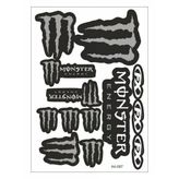 Monster Sticker Seti Siyah