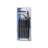 Mont Marte Ahşapsız Grafit Kalemler 6 Parça, HB, 2B, 4B, 6B, 8B, EE