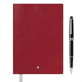 Montblanc 118910 Meisterstück Roller Kalem-Kırmızı Not Defteri Set