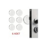Montreal Şeffaf Silikon Mobilya ve Kapı Durdurucu Darbe Pedi 6'lı Set ( 1 Adet )